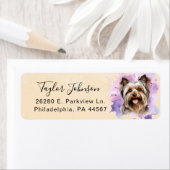 Yorkshire Terrier Retouradreslabel Etiket (Insitu)
