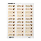 Yorkshire Terrier Retouradreslabel Etiket (Full Sheet)