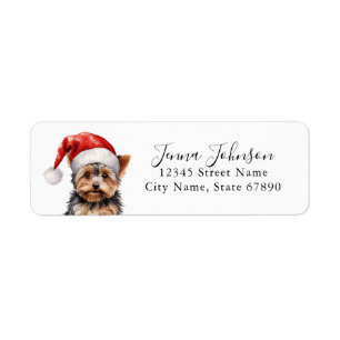 Yorkshire Terrier Retouradreslabels Etiket