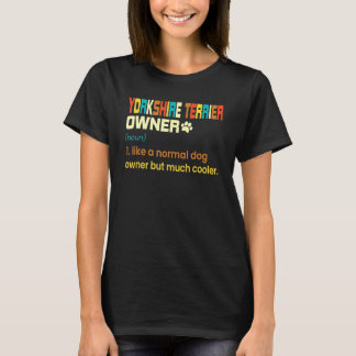 Yorkshire Terrier Retro Dog Mam Pa T-shirt