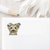 Yorkshire Terrier Return-adreslabels Etiket (Insitu)