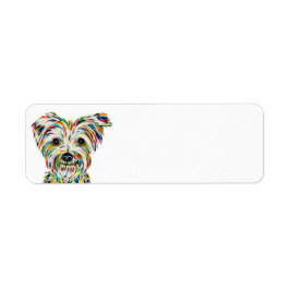 Yorkshire Terrier Return-adreslabels Etiket
