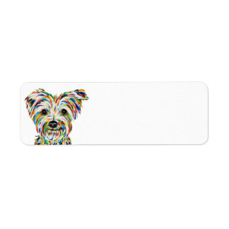 Yorkshire Terrier Return-adreslabels Etiket