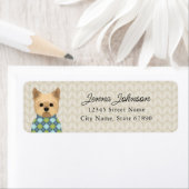 Yorkshire Terrier Return-adreslabels Etiket (Insitu)