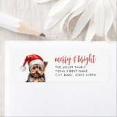 Yorkshire Terrier Return-adreslabels Etiket (Insitu)