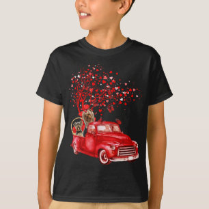 Yorkshire Terrier Riding Truck Valentijn Vlinder T-shirt
