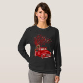 Yorkshire Terrier Riding Truck Valentijn Vlinder T-shirt (Voorkant volledig)