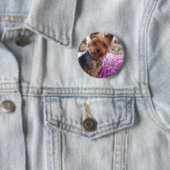 Yorkshire Terrier Ronde Button 5,7 Cm (In situ)