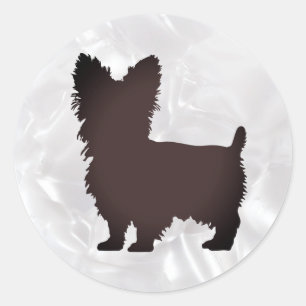 Yorkshire Terrier Ronde Sticker