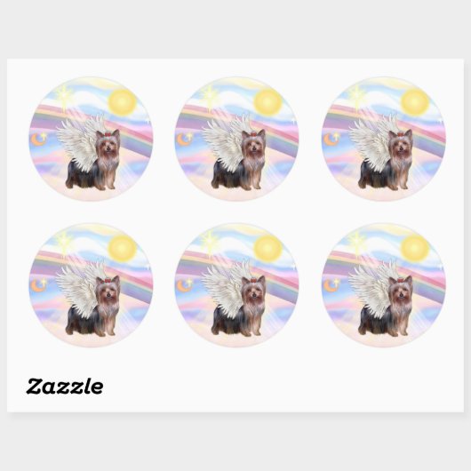 Yorkshire Terrier Ronde Sticker (Vel)