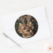 Yorkshire Terrier Ronde Sticker (Envelop)