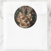 Yorkshire Terrier Ronde Sticker (Tas)