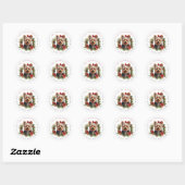 Yorkshire Terrier ronde Stickers (Vel)