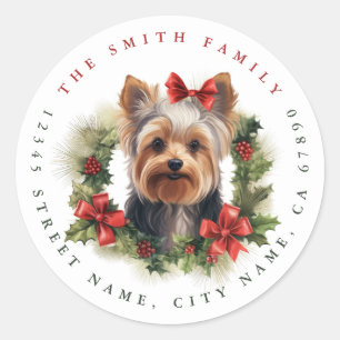 Yorkshire Terrier ronde Stickers