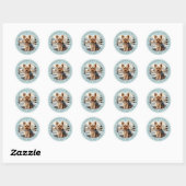 Yorkshire Terrier ronde Stickers (Vel)
