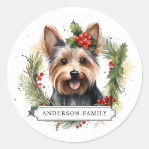 Yorkshire Terrier ronde Stickers