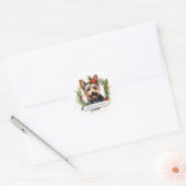 Yorkshire Terrier ronde Stickers (Envelop)