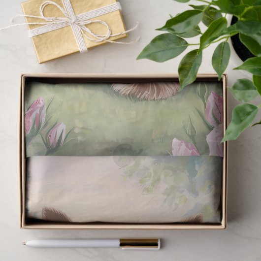 Yorkshire Terrier Roos Tuinschilderij Decoupage Tissuepapier (Geschenk)