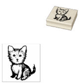 Yorkshire Terrier Rubberstempel (Gestempeld)