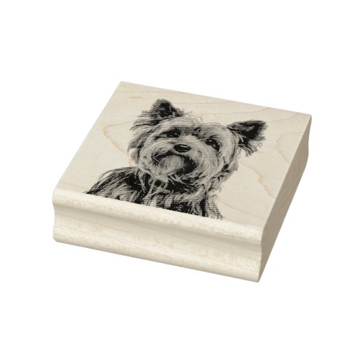 Yorkshire Terrier Rubberstempel (Stempel)