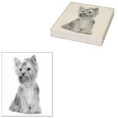 Yorkshire Terrier Rubberstempel (Gestempeld)