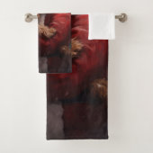 Yorkshire Terrier Santa Claus Feestelijke Kerstmis Bad Handdoek (Insitu)