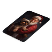 Yorkshire Terrier Santa Claus Feestelijke Kerstmis Magneet (Linkerzijde)