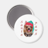 Yorkshire Terrier Santa Paws Magneet (Voorkant / Achterkant)