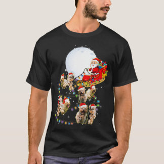 Yorkshire Terrier Santa Sleigh Funny Dog T-shirt