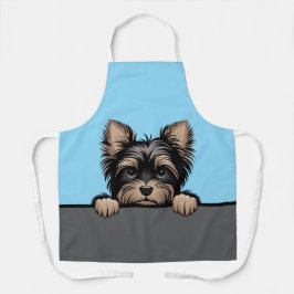 Yorkshire Terrier Schattige Peeking Yorkie Hondenl Schort