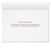 Yorkshire Terrier Schattige Vrolijk Kerstfeest (Binenzijde Horizontaal (Onderkant))