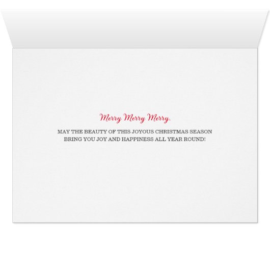 Yorkshire Terrier Schattige Vrolijk Kerstfeest (Binenzijde Horizontaal (Onderkant))