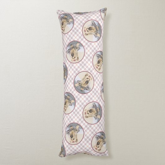 Yorkshire Terrier Schilderen Schattigee Originele  Lichaamskussen (Achterkant (Verticaal))