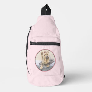 Yorkshire Terrier Schilderen Schattigee Originele  Sling Bag