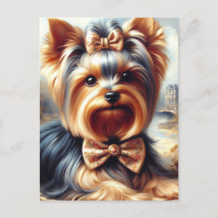 Yorkshire Terrier schilderij Briefkaart