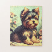 Yorkshire Terrier schilderij Legpuzzel (Verticaal)