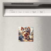  Yorkshire Terrier schilderij Magneet (Insitu (Vaatwasser))