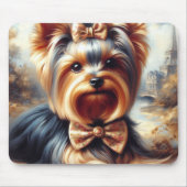  Yorkshire Terrier schilderij Muismat (Voorkant)