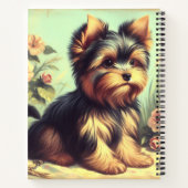  Yorkshire Terrier schilderij Notitieboek (Achterkant)
