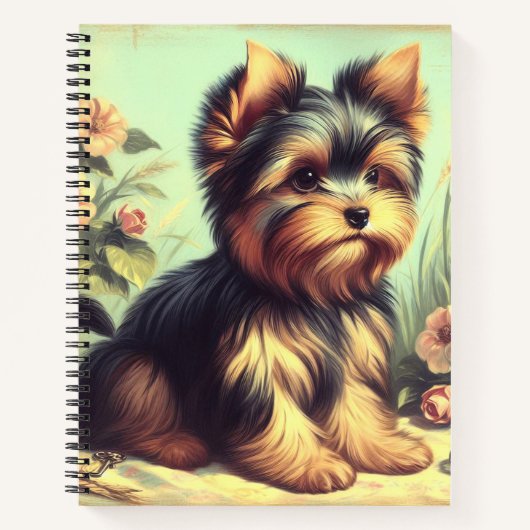  Yorkshire Terrier schilderij Notitieboek (Voorkant)