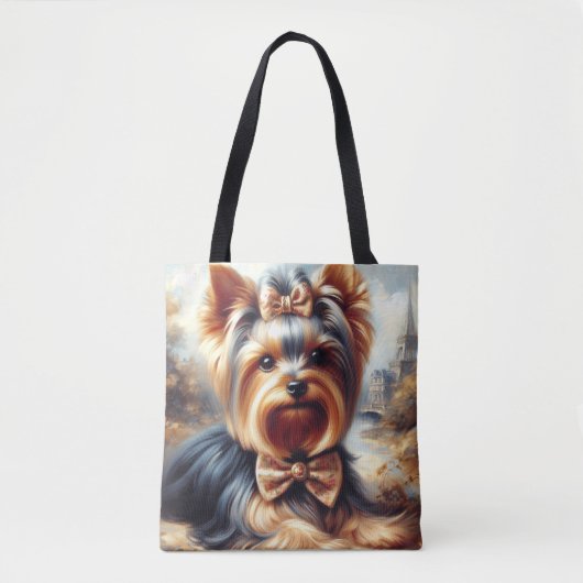  Yorkshire Terrier schilderij Tote Bag (Voorkant)