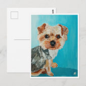 Yorkshire Terrier schilderij van Alfred Fox Briefkaart (Voorkant / Achterkant)