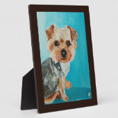 Yorkshire Terrier Schilderij van Alfred Fox Fotoplaat (Zijkant)