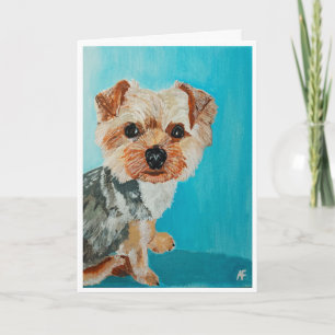 Yorkshire Terrier schilderij van Alfred Fox Kaart