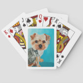 Yorkshire Terrier schilderij van Alfred Fox Pokerkaarten (Achterkant)