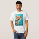 Yorkshire Terrier schilderij van Alfred Fox T-shirt (Voorkant volledig)