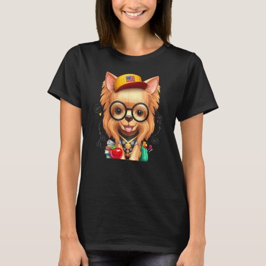 Yorkshire Terrier  Schoolkind T-shirt (Voorkant)