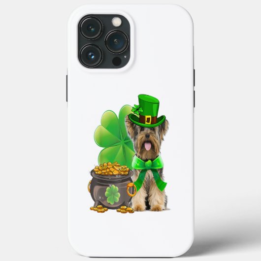 Yorkshire Terrier Shamrock St Patricks Day Dog Case-Mate iPhone Case (Achterkant)