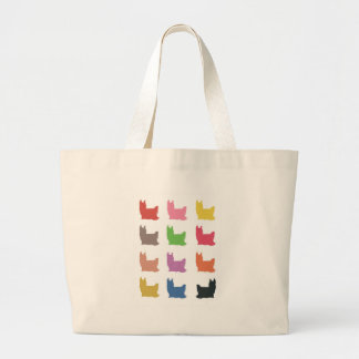 Yorkshire Terrier Sillhouette Gifts Grote Tote Bag