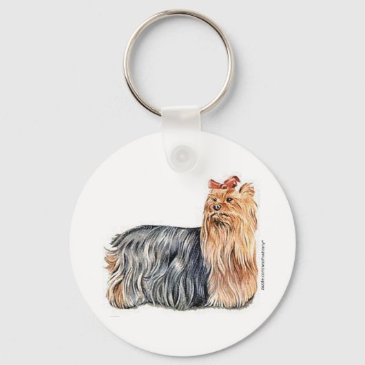 Yorkshire Terrier Sleutelhanger (Voorkant)
